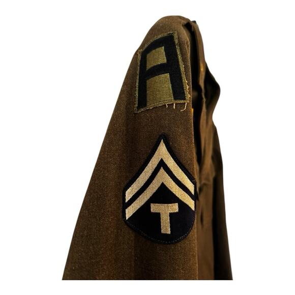 1941-1945 WWII Uniform Dress Jacket With Patches ADSEC T5 Size 40 R - Picture 7 of 14